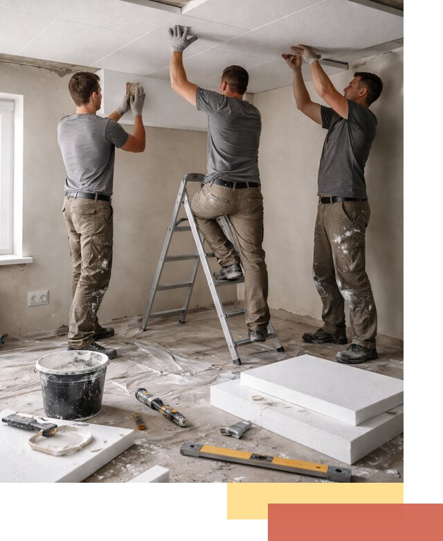 Утепление потолка пенопластом в Ступино быстро и качественно