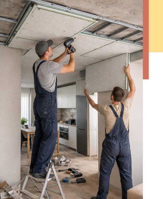 Шумоизоляция потолка панелями зипс в Ступино от 1923 руб. под ключ | ОТДЕЛОЧНИК-Стп